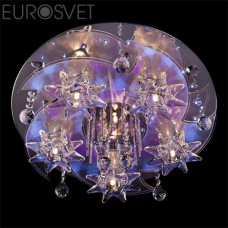 Светильник потолочный Eurosvet 5350/6 хром/белый-синий+красный+фиолетовый